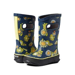 Bogs‎ Sunflower Kids Rain Boots Indigo 100% Waterproof Youth 6 NWB